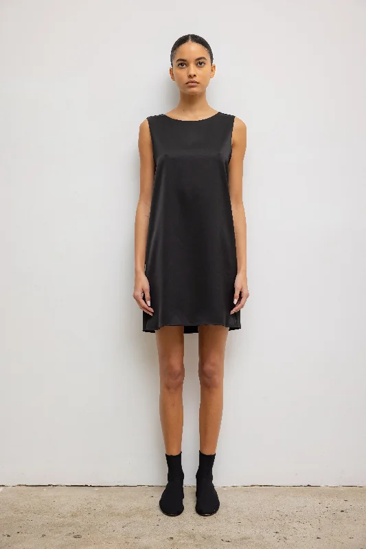 Barb Sleeveless Mini Dress Comfortable One-Shoulder Mini Dress