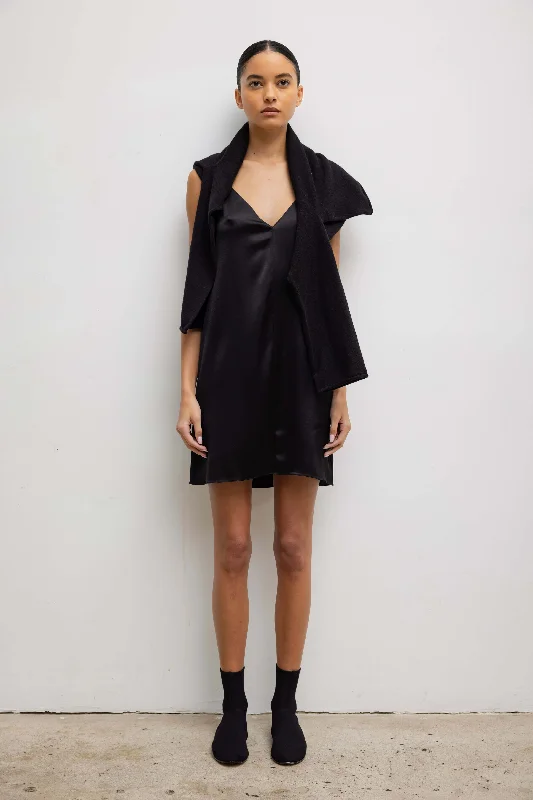 Barb V Mini Dress Classic Striped Mini Dress