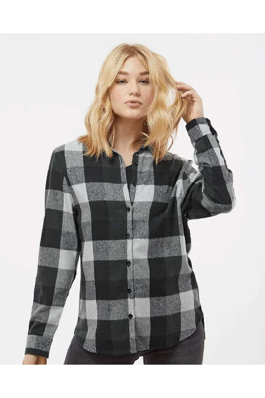 Burnside Womens Boyfriend Flannel Long Sleeve Button Down Shirt - Black/Grey Fashionable Sheer Short Shirt Burnside Womens Boyfriend Flannel Long Sleeve Button Down Shirt - Black/Grey Fashionable Sheer Short Shirt