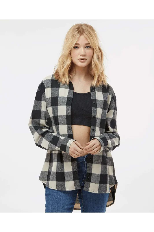 Burnside Womens Boyfriend Flannel Long Sleeve Button Down Shirt - Ecru/Black Buffalo Comfortable Short Sleeve Blouse Burnside Womens Boyfriend Flannel Long Sleeve Button Down Shirt - Ecru/Black Buffalo Comfortable Short Sleeve Blouse