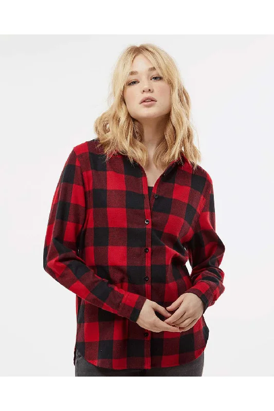 Burnside Womens Boyfriend Flannel Long Sleeve Button Down Shirt - Red/Black Buffalo Casual Ruffle Short Shirt Burnside Womens Boyfriend Flannel Long Sleeve Button Down Shirt - Red/Black Buffalo Casual Ruffle Short Shirt