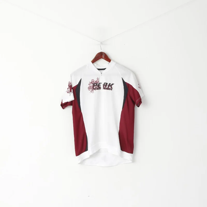 Peak Performance Women XL Shirt White Zip Neck Sport Mountain Top Comfortable Loose Short Sleeve Peak Performance Women XL Shirt White Zip Neck Sport Mountain Top Comfortable Loose Short Sleeve