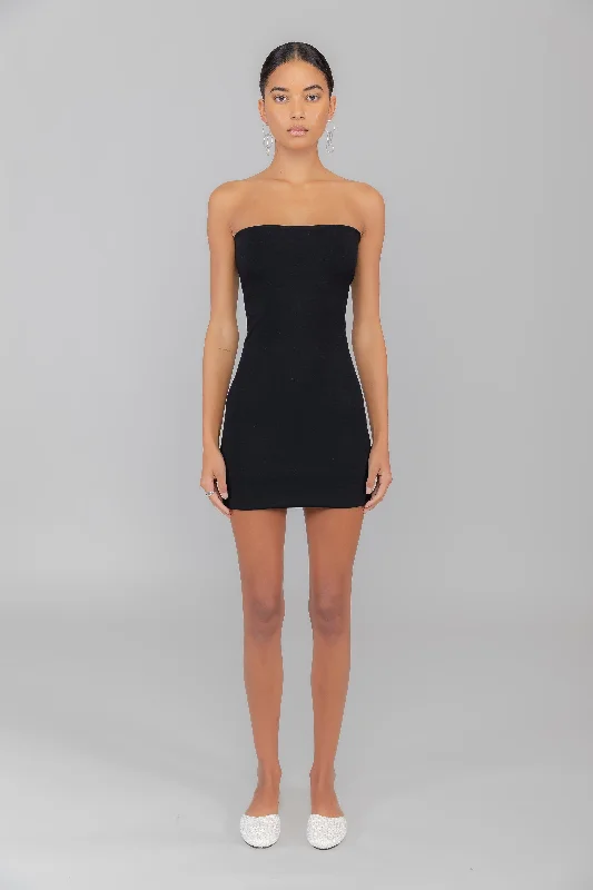 Rio Bandeau Mini Dress Cozy Ribbed Mini Dress