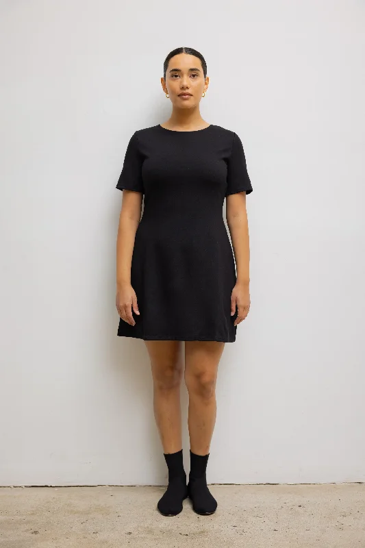 Rio Short Sleeve Mini Dress Trendy Mesh Mini Dress