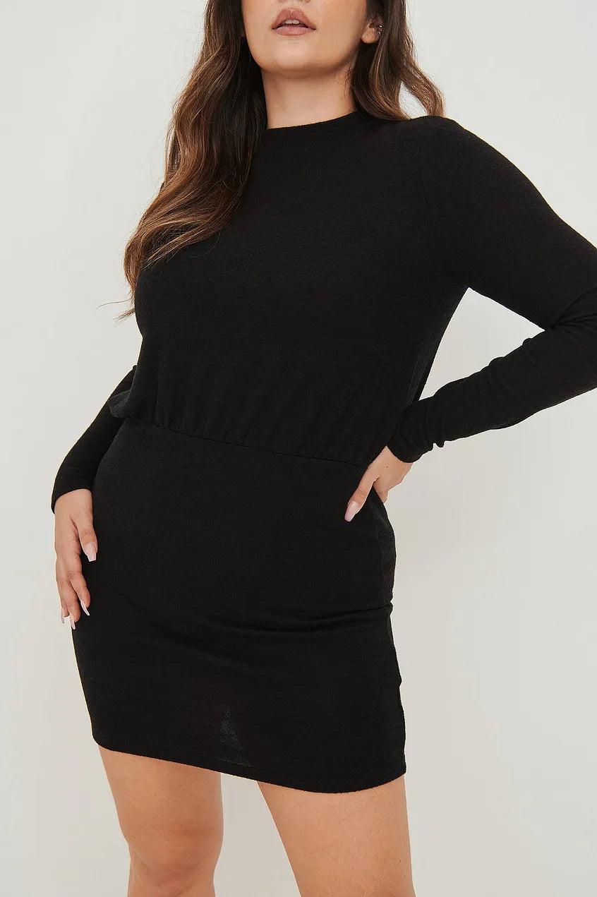 Soft Mini Dress Cozy Ruched Mini Dress