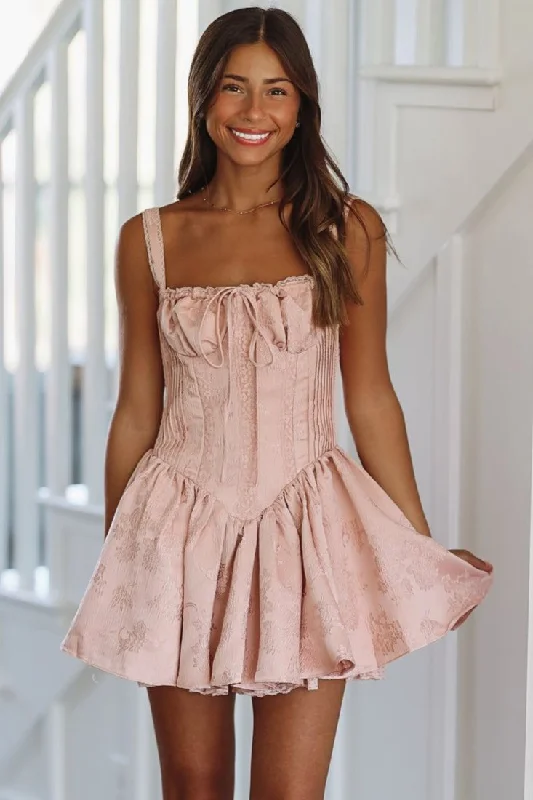 Sparks Fly Satin Mini Dress - Mauve Pink Classic Black Mini Dress