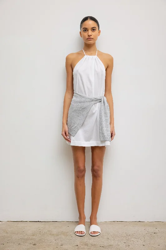 Yoko Halter Mini Dress Trendy Floral Mini Dress