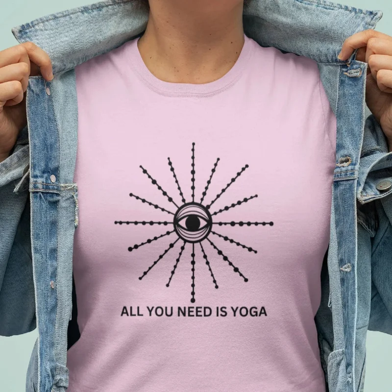 All You Need is Yoga Round Neck Half Sleeve Classic T-Shirt Plaid T-Shirt Polka Dot Checkered All You Need is Yoga Round Neck Half Sleeve Classic T-Shirt Plaid T-Shirt Polka Dot Checkered
