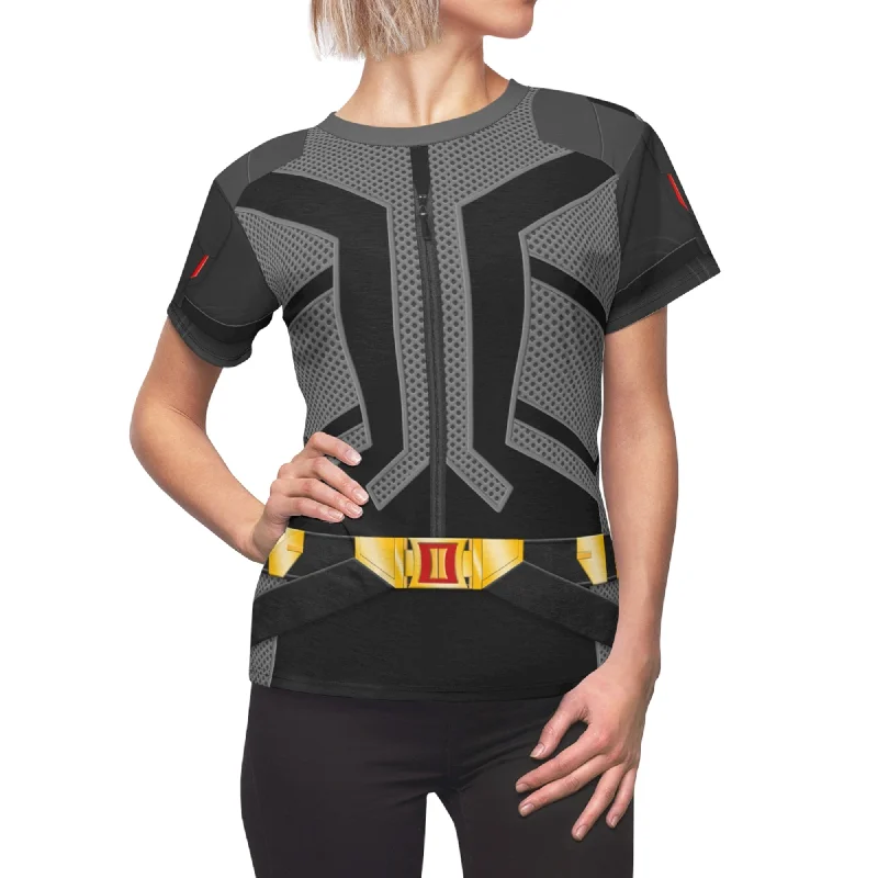 Black Widow Women Shirt, Black Widow Costume Trendy Summer Short Sleeve