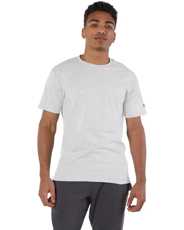 Champion Cotton T-Shirt | Ash Basic T-Shirt Crew Neck Short Sleeve