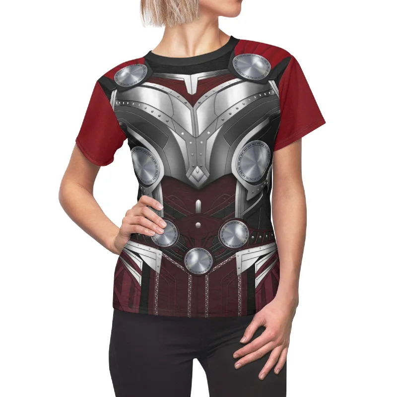 Doctor Jane Foster Women's Shirt, Thor Love and Thunder Costume Casual Plain Short Shirt