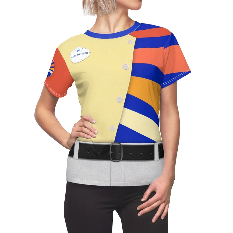 Ellen’s Energy Adventure Women Shirt, Epcot Cast Member Merch Costume Chic Embellished Short Sleeve