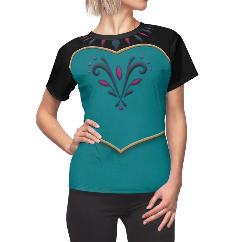 Elsa Coronation Women Shirt, Frozen Costume Classic Short Sleeve Tunic