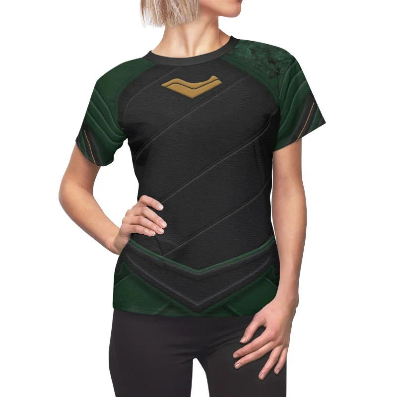 Loki Womens Shirt, Thor Ragnarok Costume Stylish Round Neck Shirt