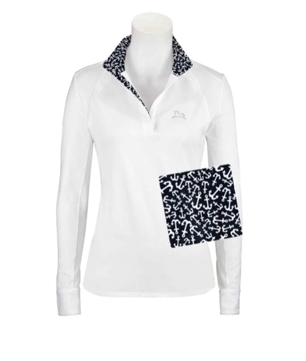 RJ Classics- Maddie Show Shirt (Anchors) Stylish Short Sleeve Polo