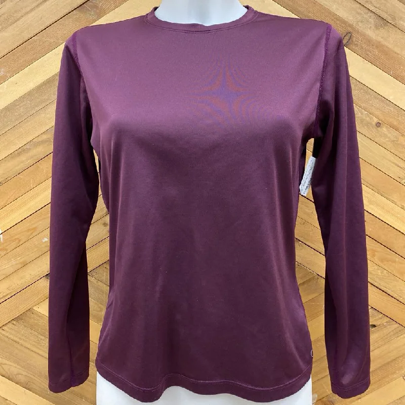 MEC - Women's L/S Athletic Shirt - MSRP $55: Purple-women-SM Trendy Button-Front Short Sleeve