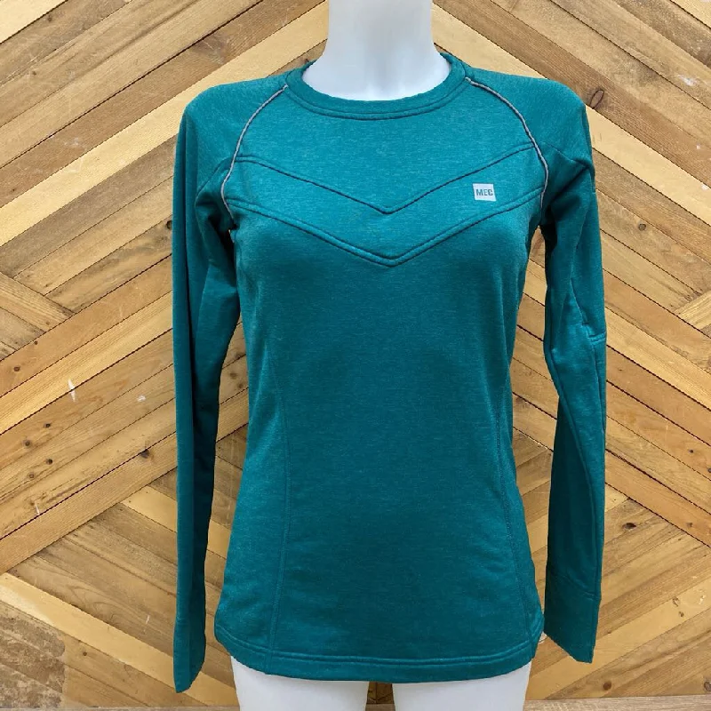 Mountain Equipment Company - Women's Slim Flit L/S Shirt - MSRP$48: Green-women-SM Classic Basic Short Shirt