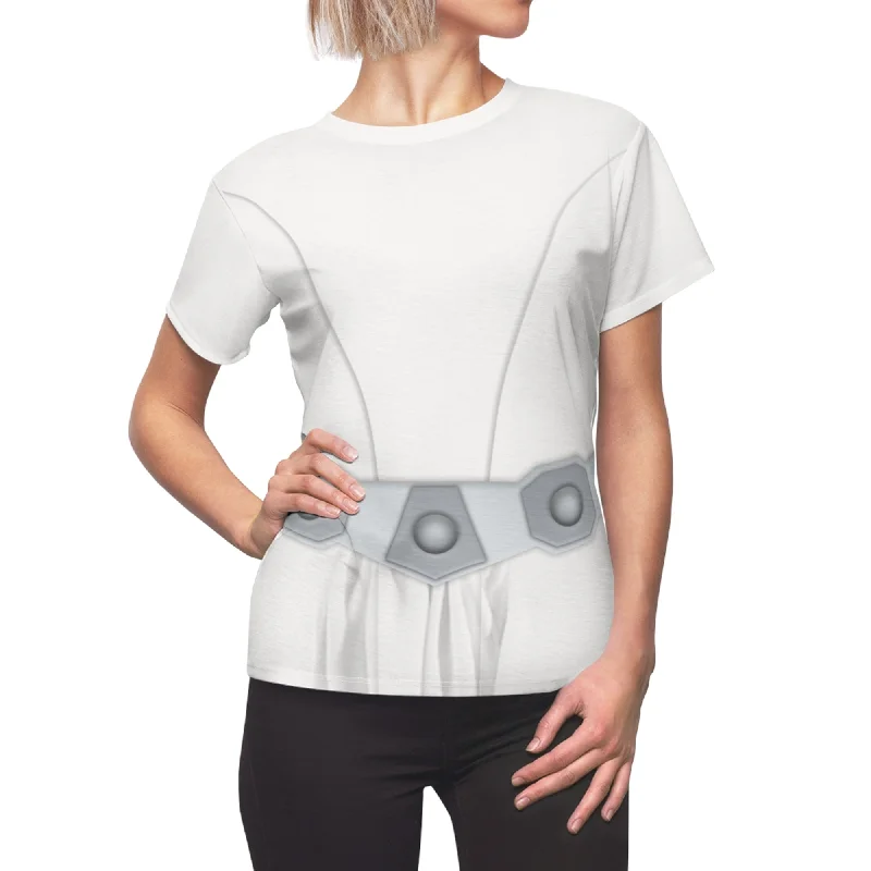 Princess Leia Women's Shirt, Star Wars Costume Trendy Sleeveless Short Shirt