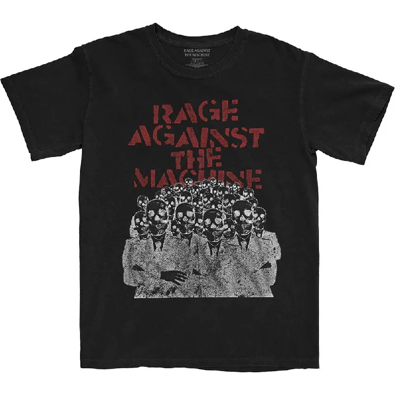 Rage Against The Machine | Official Band T-shirt | Crowd Masks Anti-Pilling Machine Wash Handmade