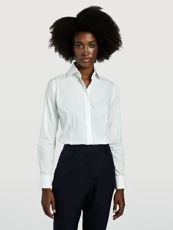 Slim Fit Classic Shirt Classic Cropped Short Sleeve