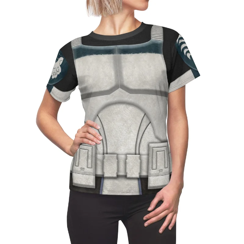 The 104th Wolfpack Battalion Women Shirt, The Clone Wars Costume Stylish Crew Neck Shirt