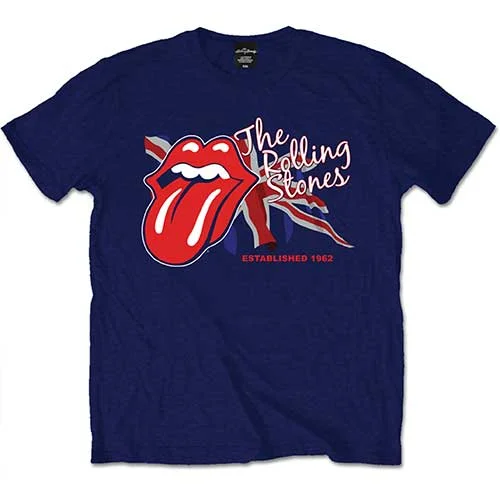 The Rolling Stones | Official Band T-Shirt | Lick the Flag Rayon Velvet Corduroy