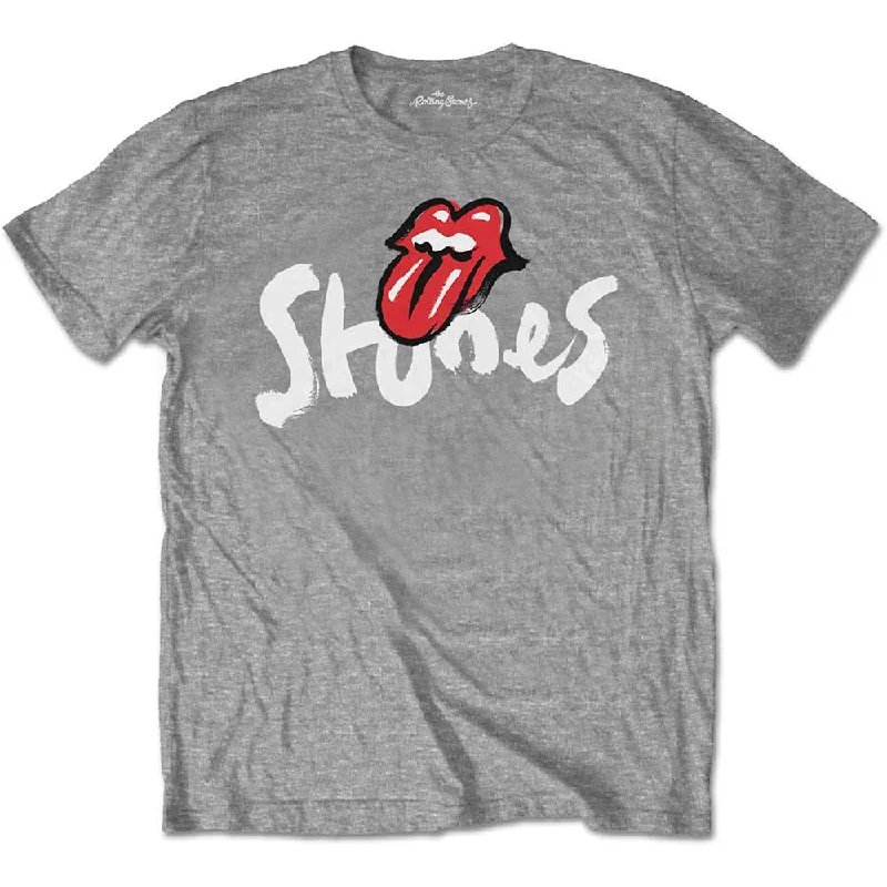 The Rolling Stones | Official Band T-Shirt | No Filter Brush Strokes Boxy Fit Fitted Loose