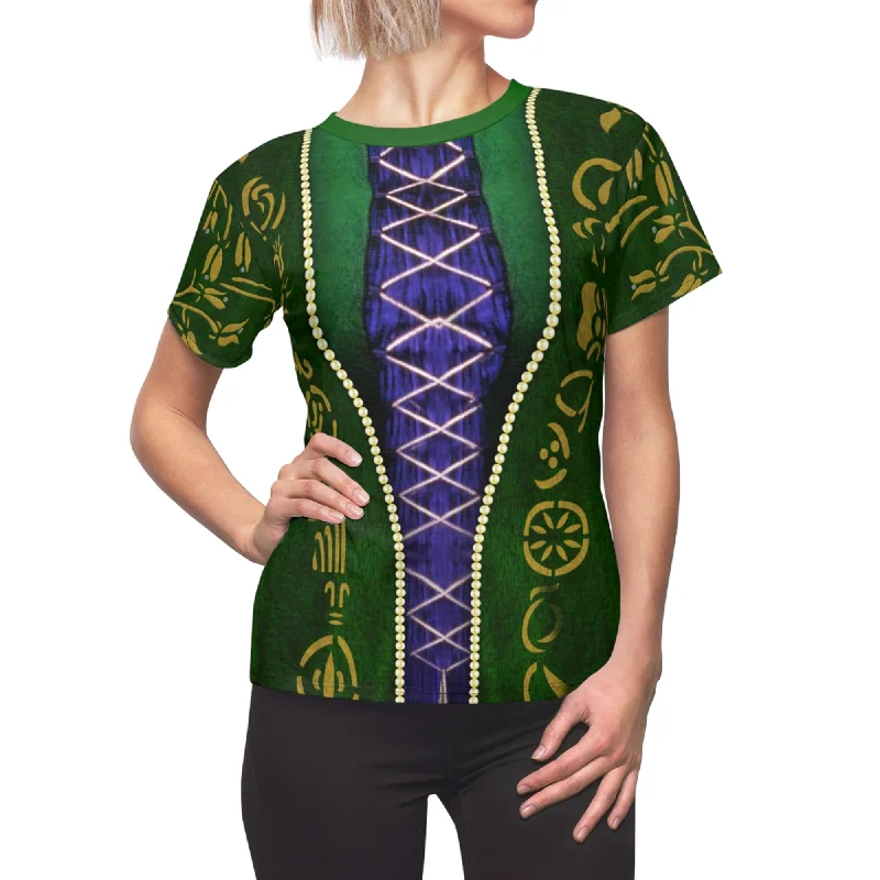 Winifred Sanderson Shirt, Hocus Pocus Costume Elegant Lace Short Sleeve