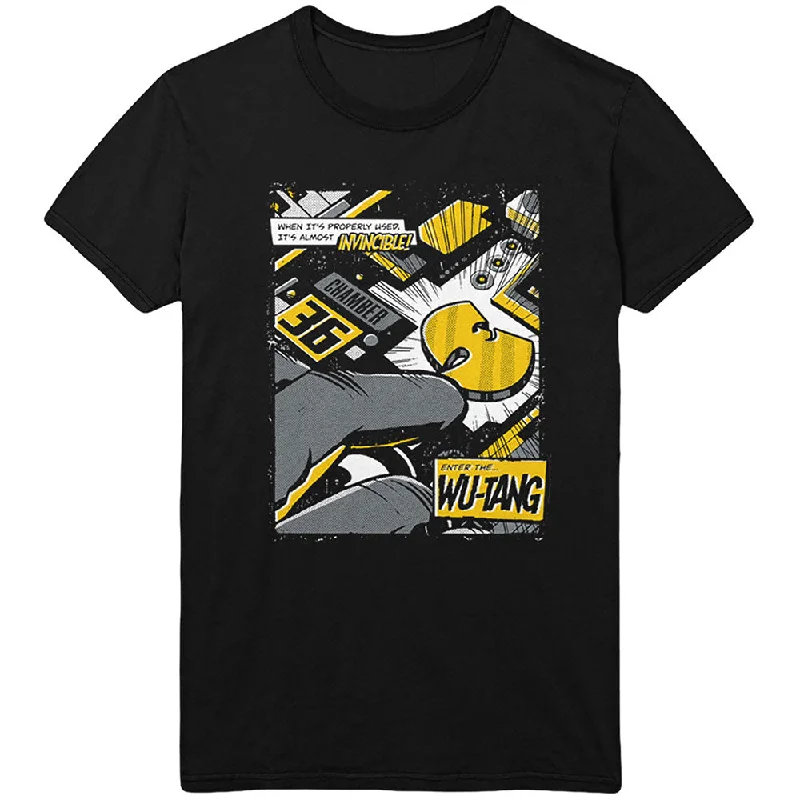 Wu-Tang Clan | Official Band T-Shirt | Invincible Notch Collar Peter Pan Collar Cowl Neck Wu-Tang Clan | Official Band T-Shirt | Invincible Notch Collar Peter Pan Collar Cowl Neck