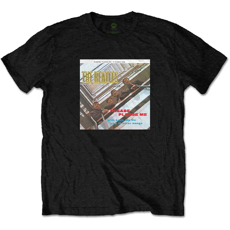 The Beatles | Official Band T-Shirt | Please Please Me Gold (Foiled) Lace Blend Ribbed Blend Corduroy Blend