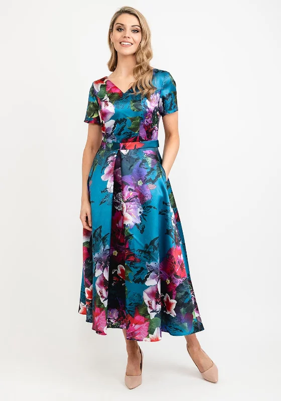 Cassandra Jenny Floral Maxi Dress Size 12, Green Multi Classic Black Maxi Dress