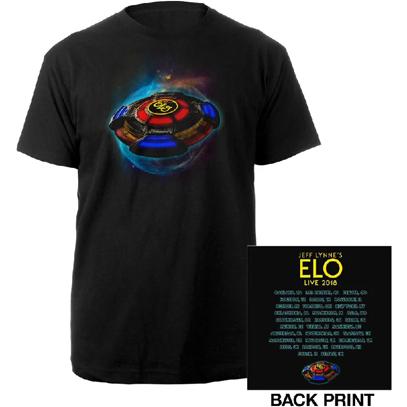 ELO | Official Band T-Shirt | 2018 Tour Logo (Ex. Tour/Back Print) Satin Fabric Silk Fabric Chiffon Fabric