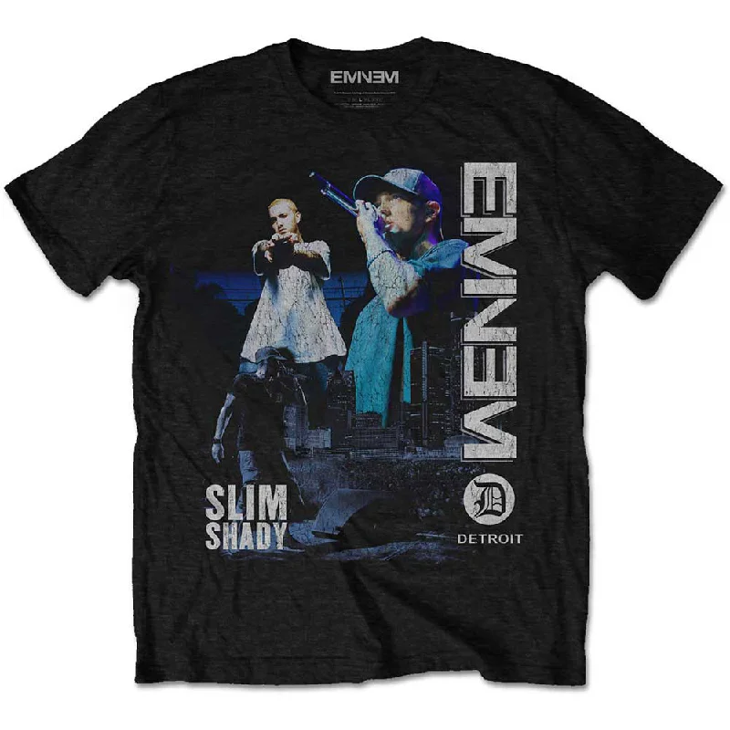 Eminem | Official Band T-shirt | Detroit Silk Blend Satin Velvet