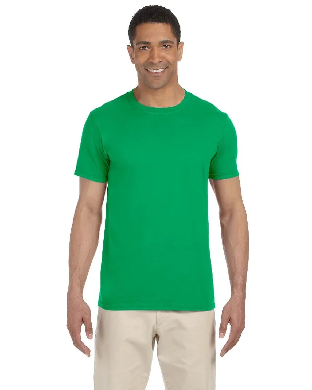 Gildan SoftStyle T-Shirt | Irish Green Fitted T-Shirt Seamless Stretchy