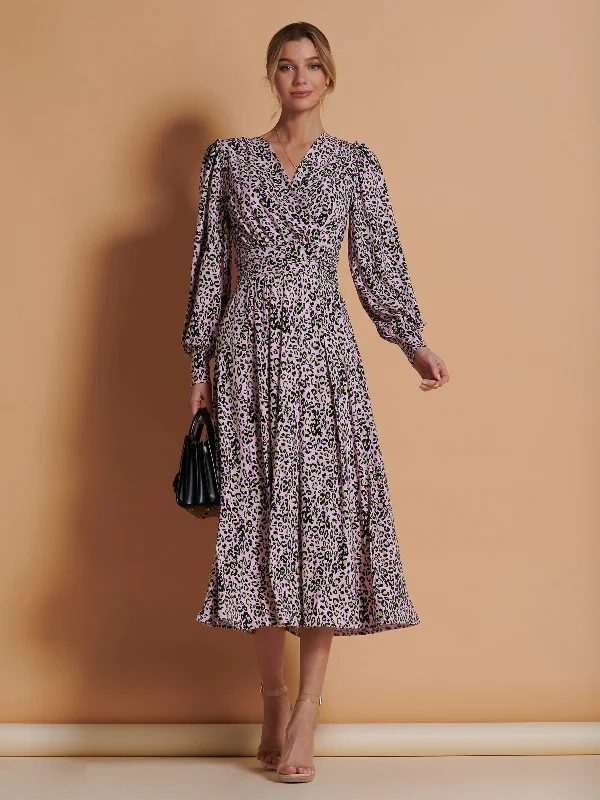 Jolie Moi Allyn Long Sleeved Maxi Dress, Pink Animal Trendy Off-Shoulder Ruffle Maxi Dress Jolie Moi Allyn Long Sleeved Maxi Dress, Pink Animal Trendy Off-Shoulder Ruffle Maxi Dress