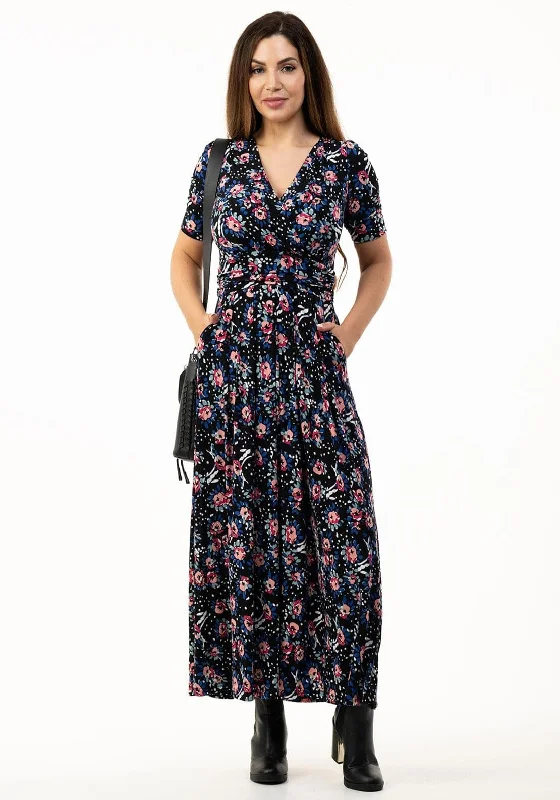 Jolie Moi Beatrice Floral Jersey Maxi Dress, Black Multi Fashionable Sleeveless Maxi Dress Jolie Moi Beatrice Floral Jersey Maxi Dress, Black Multi Fashionable Sleeveless Maxi Dress