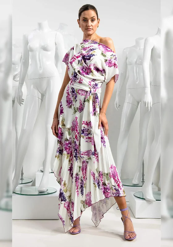 Kevan Jon Wisteria Floral Maxi Dress, Multi Fashionable Button-Down Maxi Dress