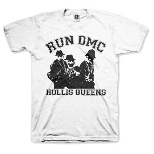 Run DMC | Official Band T-Shirt | Hollis Queen Pose Houndstooth Herringbone Solid