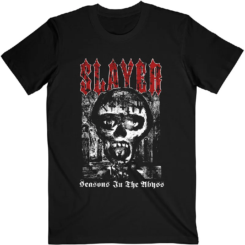 Slayer | Official Band T-Shirt | Acid Rain Spandex Blend Rayon Blend Denim Blend