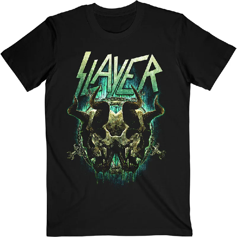 Slayer | Official Band T-Shirt | Daemonic Twin Mesh Fabric Canvas Fabric Denim Fabric