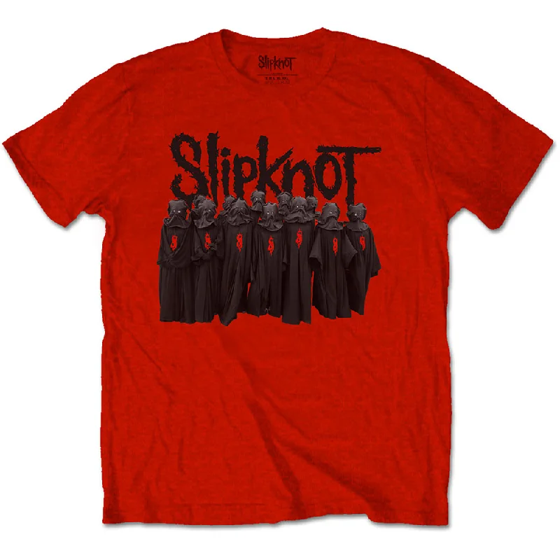 Slipknot | Official Band T-Shirt | Choir (Back Print) Solid Color Striped Floral