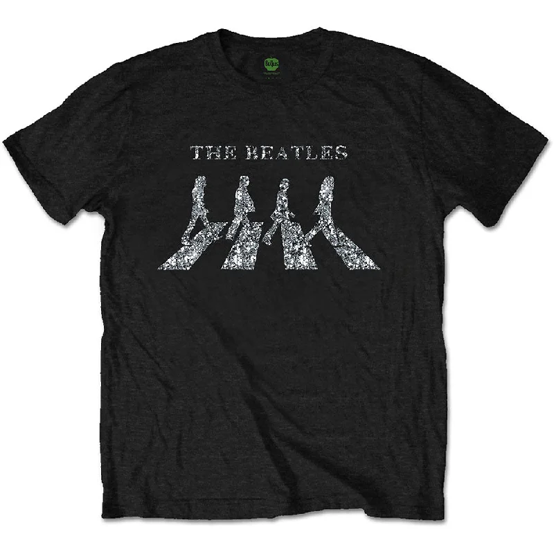 The Beatles | Official Band T-Shirt | Crossing (Diamante) Knit Fabric Woven Fabric Fleece Fabric