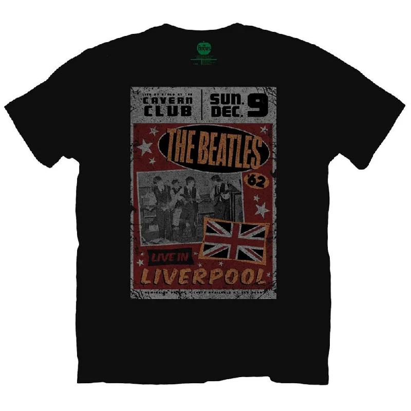 The Beatles | Official Band T-Shirt | Live in Liverpool Print Jacquard Patchwork