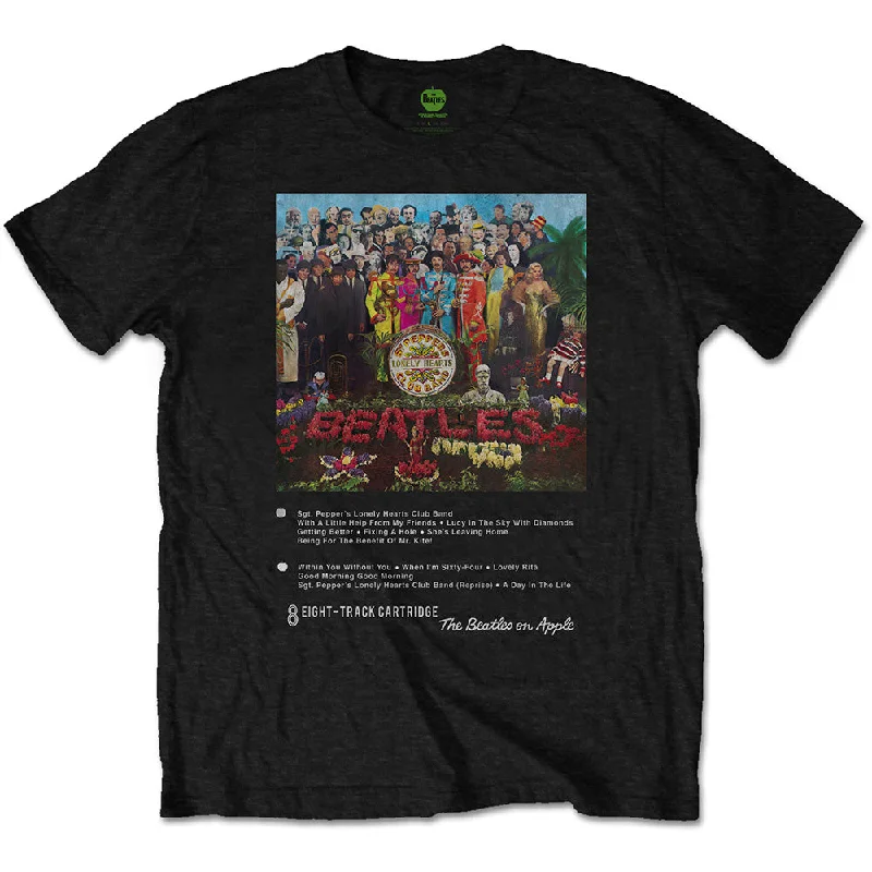 The Beatles | Official Band T-Shirt | Sgt Pepper 8 Track Fashionable Trendy Casual