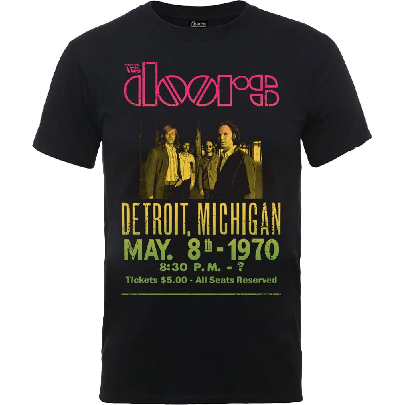 The Doors | Official Band T-Shirt | Gradient Show Poster Wool Fabric Cashmere Fabric Tweed Fabric