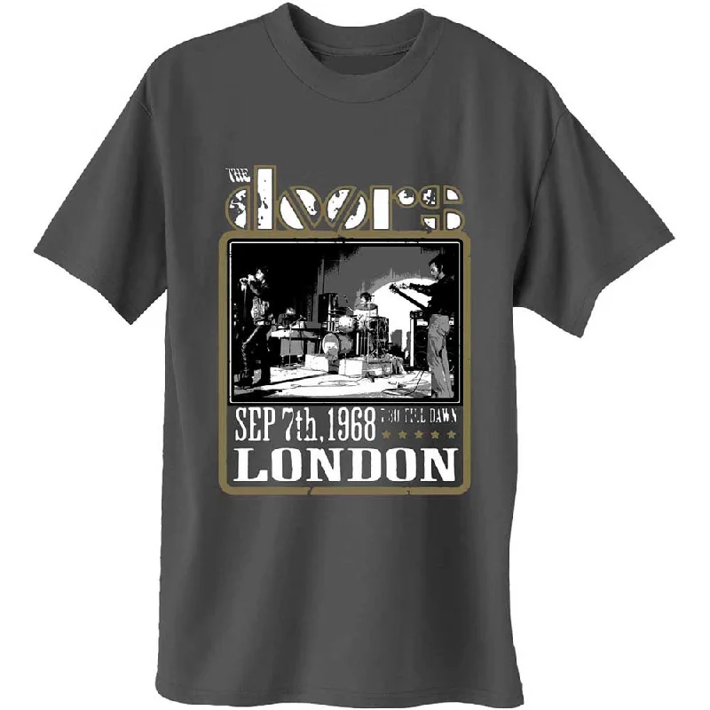 The Doors | Official Band T-Shirt | Roundhouse London Hooded Caped Shawl Collar