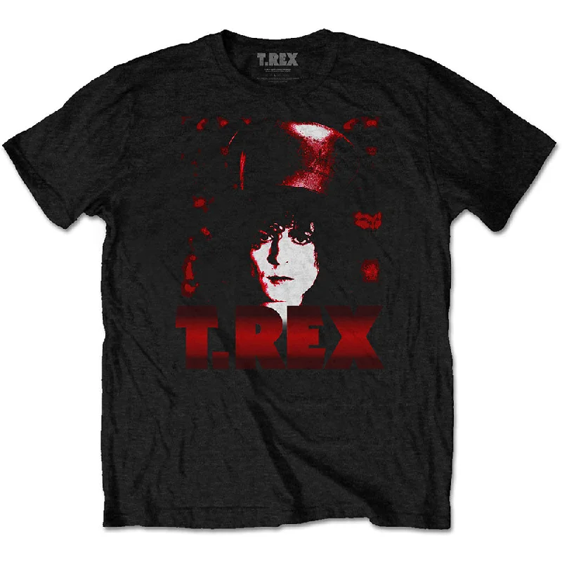 T-Rex | Official Band T-Shirt | Marc Top Hat Hooded Caped Shawl Collar