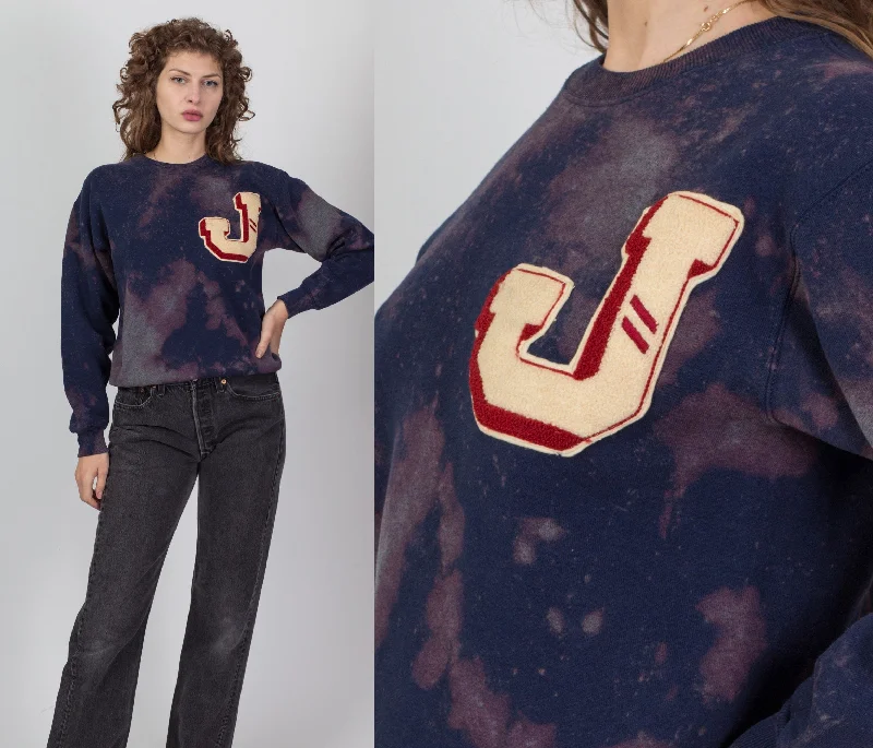 90s Ice Dye Varsity Patch Sweatshirts - Blue, Green, & Copper Graphic Hoodie Design Print 90s Ice Dye Varsity Patch Sweatshirts - Blue, Green, & Copper Graphic Hoodie Design Print