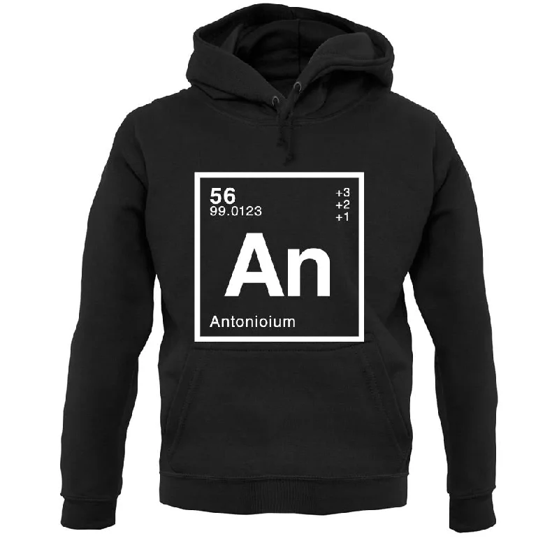 Antonio - Periodic Element Unisex Hoodie Hoodie with Lining Warm Insulated