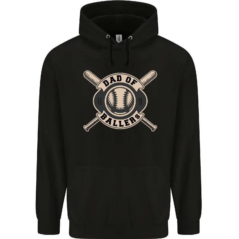 Baseball Dad of Ballers Funny Fathers Day Mens 80% Cotton Hoodie Hoodie with Lace Feminine Delicate Baseball Dad of Ballers Funny Fathers Day Mens 80% Cotton Hoodie Hoodie with Lace Feminine Delicate